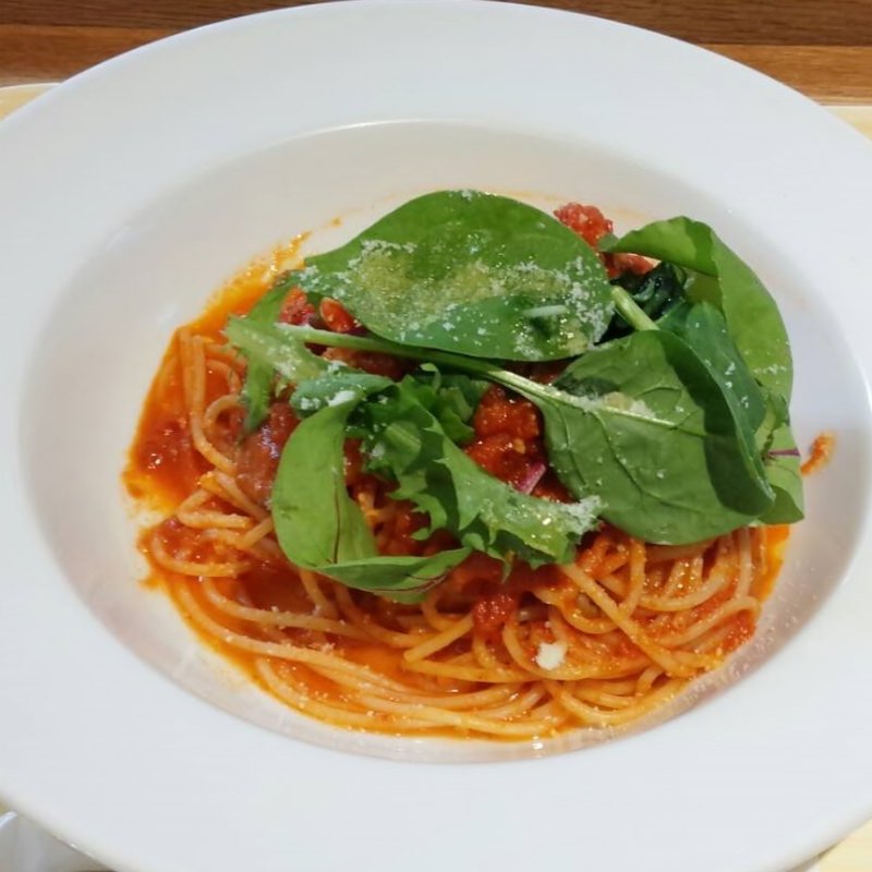 ベーコンとズッキーニ　トマトソースのスパゲティーランチ(ジャックポット 狛江 )