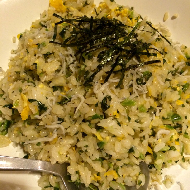 高菜とジャコの炒飯(みわ亭)