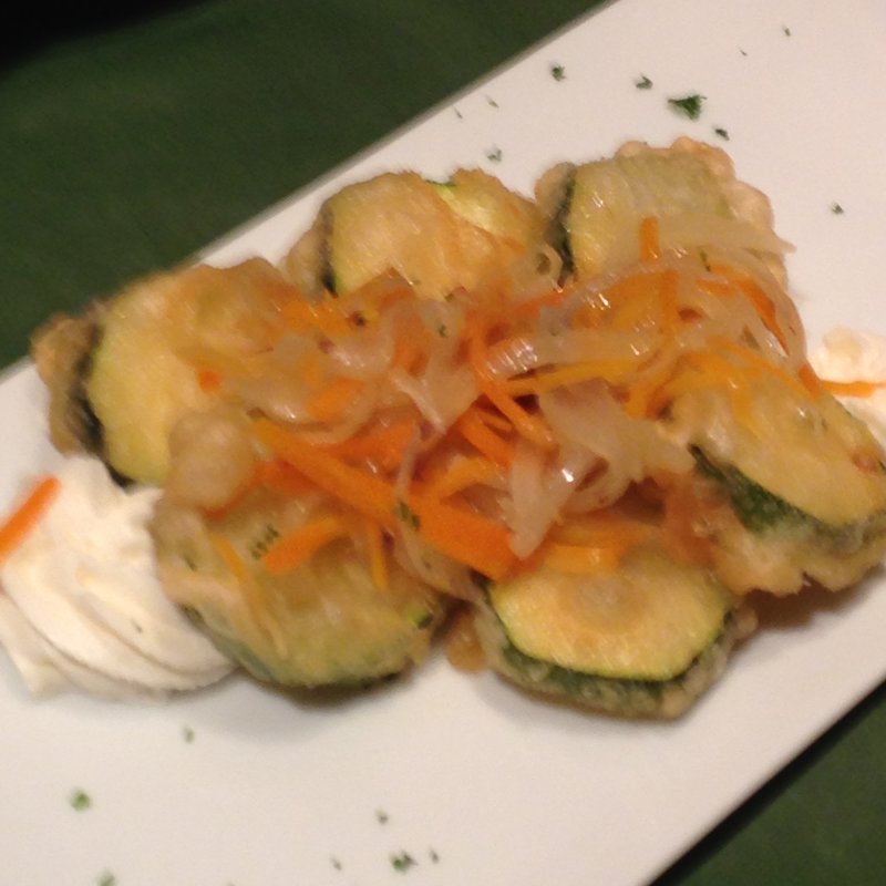 ズッキーニのビール揚げ(高田馬場 リストランテ En エン)