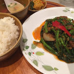 牛肉青菜サンバル定食(シンガポール海南鶏飯 赤坂店 （ハイナンチーファン）)