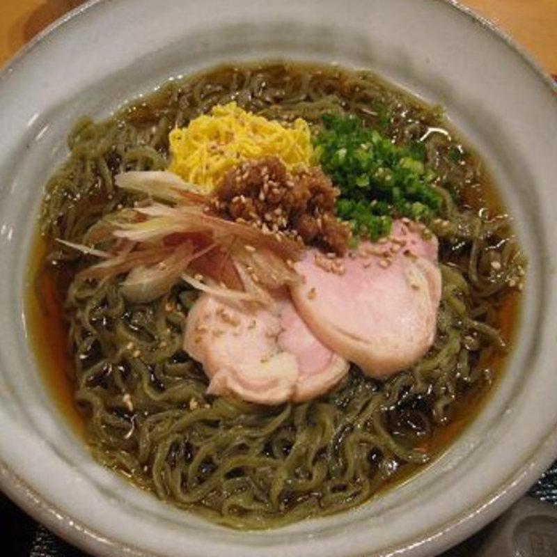 冷し鶏麺セット(串屋 長右衛門)