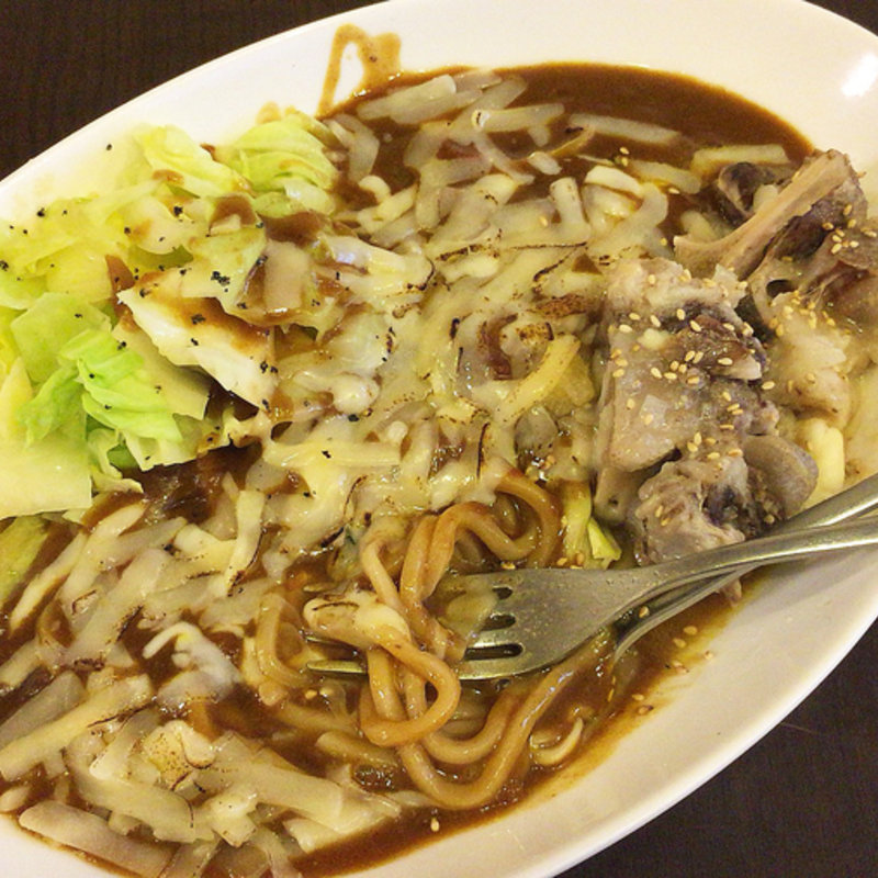 まぜそばカレー(トッピングいろいろ)(広尾のカレー )