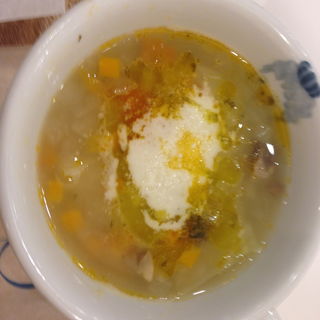 白インゲンと大豆のスープ(キャスロンカフェ ecute 品川 （caslon cafe）)