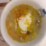 白インゲンと大豆のスープ