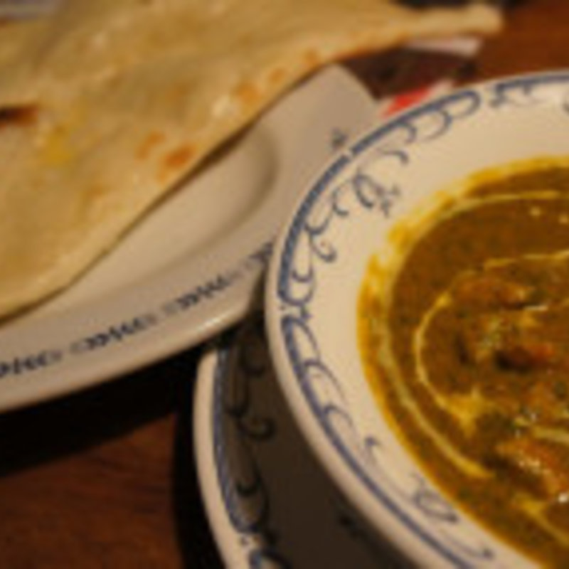 グリーンカリーベースの海老カレー(インドネシア料理 BALI Lagoon（バリラグーン）)