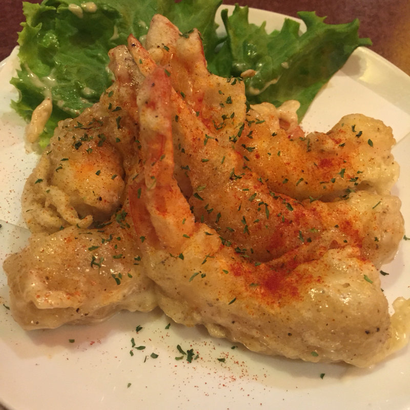 大海老のマヨネーズあえ(寿司酒家七福食堂)