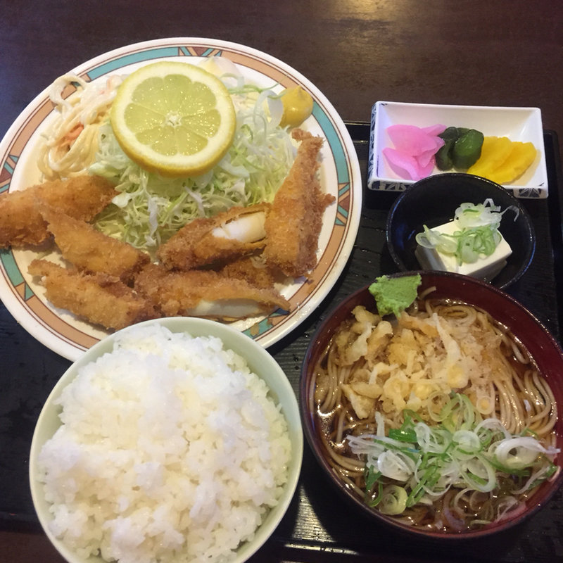 イカフライ定食(松喜庵)