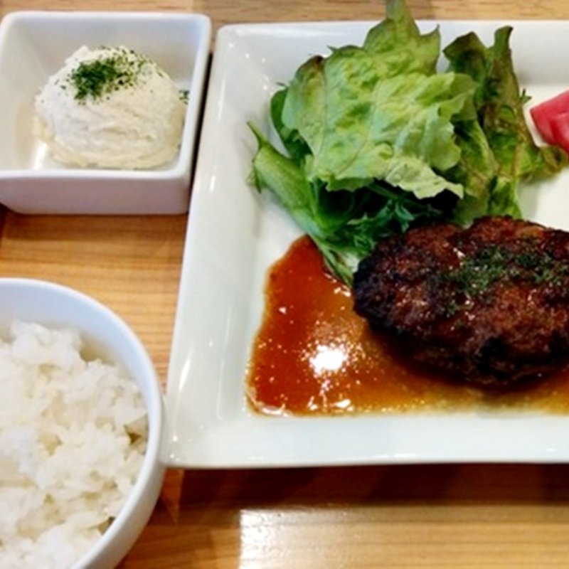 日替わり定食（山形牛ハンバーグ）(フクモリ マーチエキュート神田万世橋店)