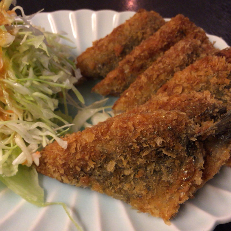 イワシ梅しそフライ(居酒屋 新町海鮮酒場 うおのや 西大橋)