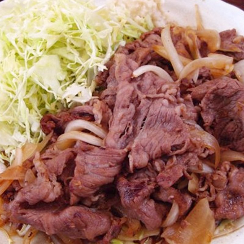 和牛生姜焼き定食(サンオリーブ)