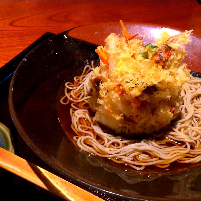 季節のもち入りかき揚げ蕎麦(土風炉 調布店)