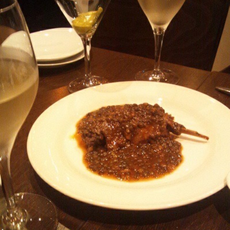 鴨モモ肉のレンズ豆煮込み(セレナ)