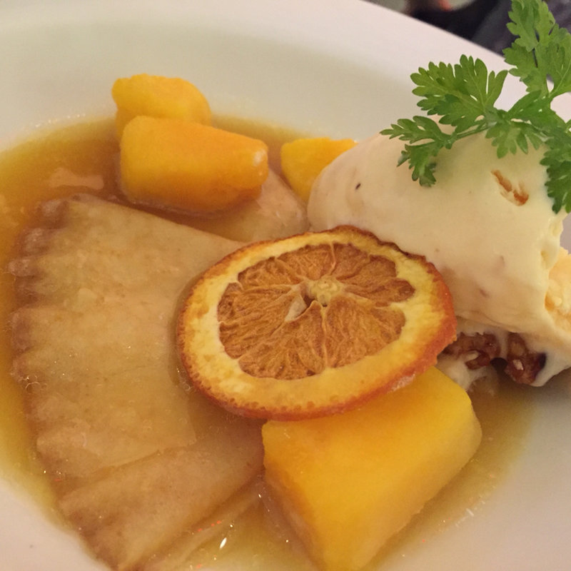 クレープジュレットのナッツアイス添え(俺のフレンチ・イタリアン AOYAMA )