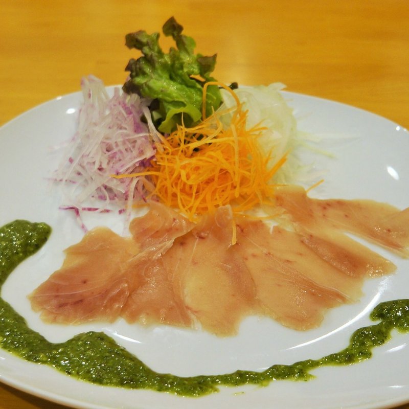 本鮪のライトスモーク(伊太そば イタリアンラーメン)