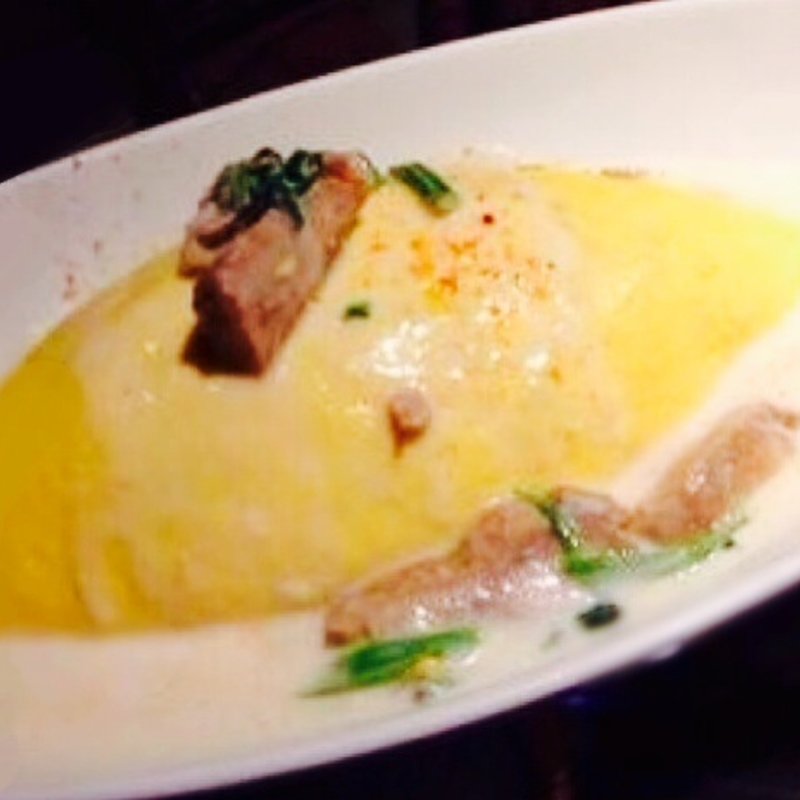 照焼チキンとキノコのクリームオムライス(BABY FACE PLANET'S 桑名店)