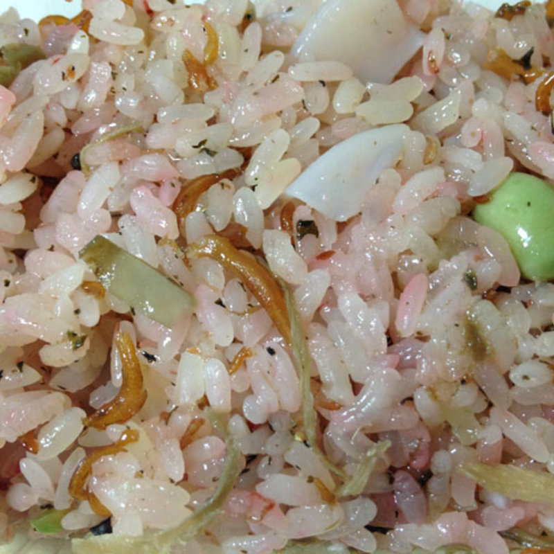 梅と山椒のおこわ(たごさく)