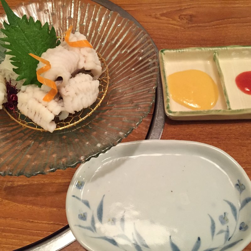 鱧 湯引き(総本家 浪花そば)