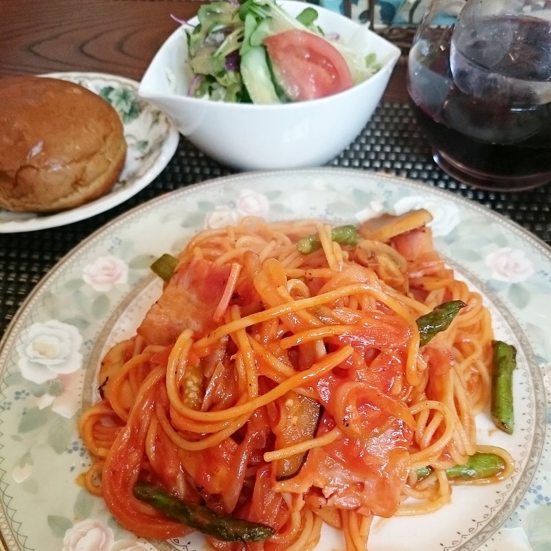 スパゲッティセット(無国籍料理 シンドバット )