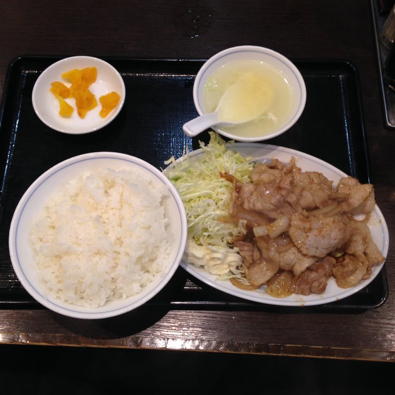 生姜焼き定食(西海 Saikai 目白店)