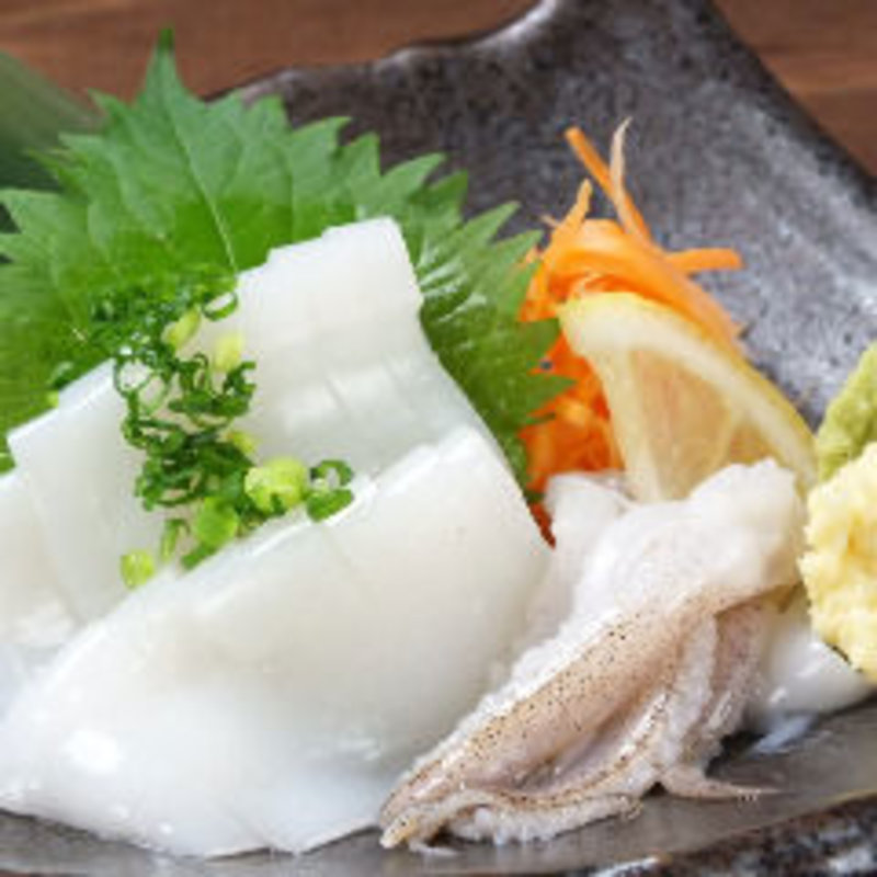 アオリイカ造り(居酒屋 じゅうにねん)