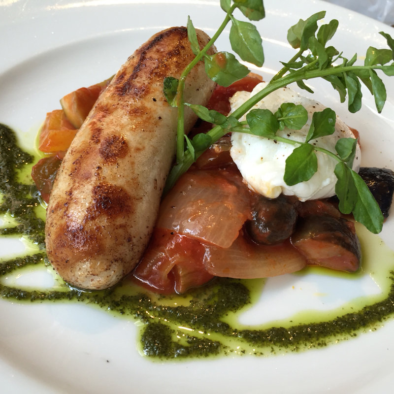 ソーセージとカポナータ(マーサーブランチ)