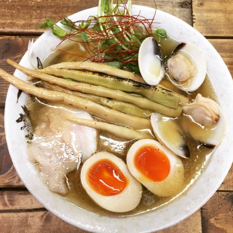 貝塩そばメンマ増し玉子付け(麺屋 裕 )