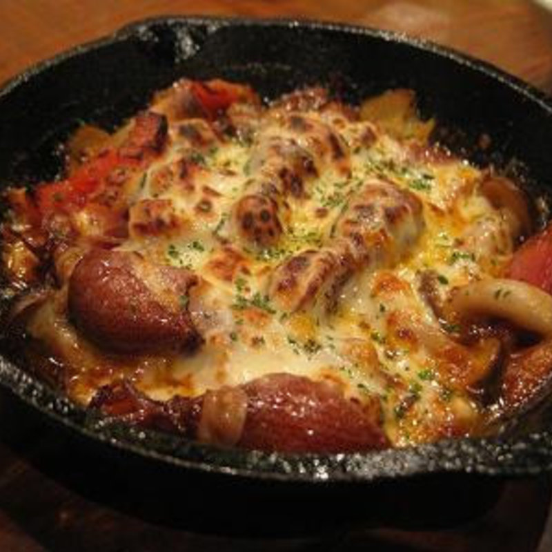 蛍烏賊のガリトマチーズ(焼もん居酒屋 炭べえ 藤沢店 )