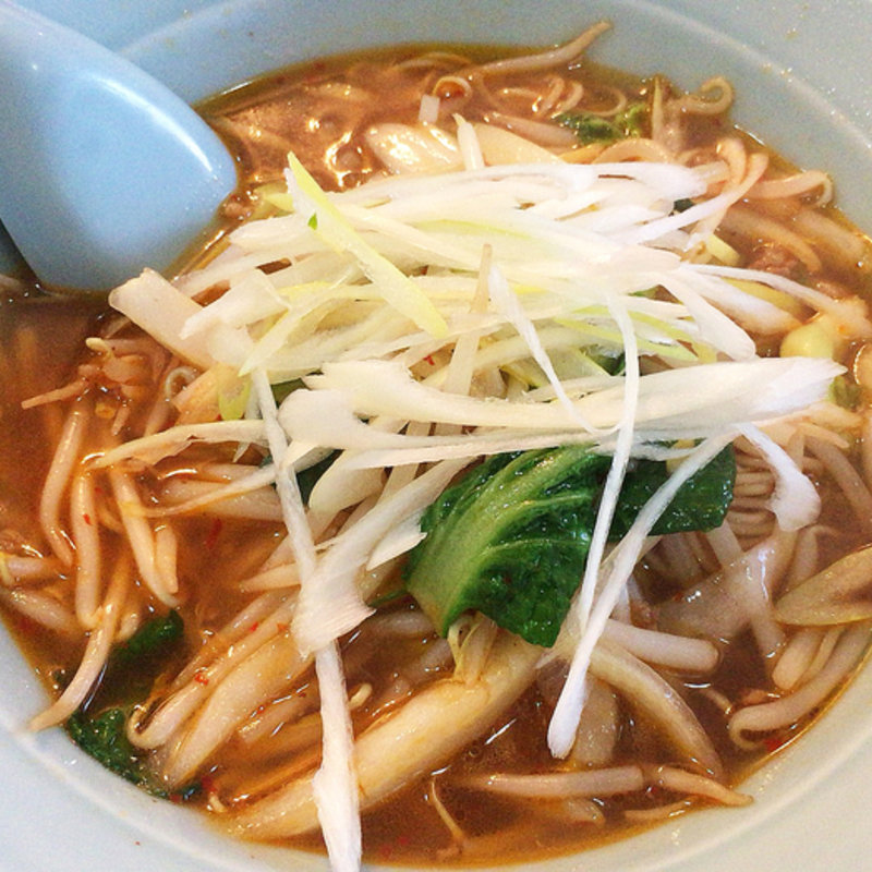 ピリ辛ネギラーメン定食(鎮海楼 （ちんかいろう）)