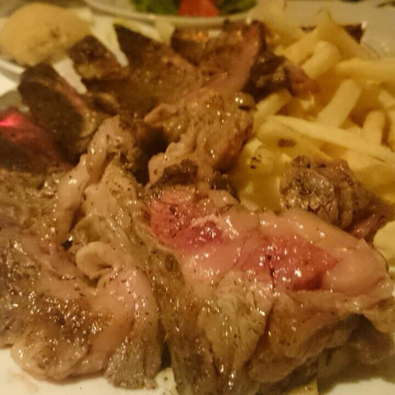 US リブロース フライドポテト沿え(トラットリア タンタボッカ （trattoria Tanta Bocca）)