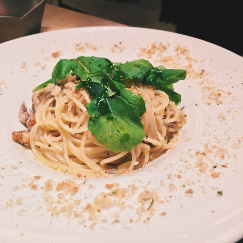 いわしのペペロンチーノ(マーサーカフェダンロ)