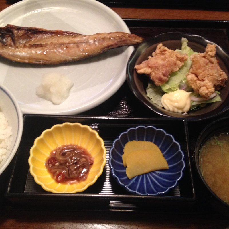 さばの一夜干し定食(日本海庄や　栃木駅前)