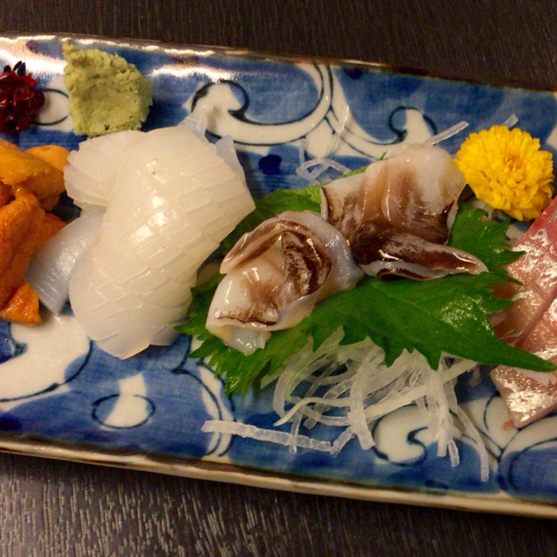 お造り盛り合わせ(居酒屋 新町海鮮酒場 うおのや 西大橋)