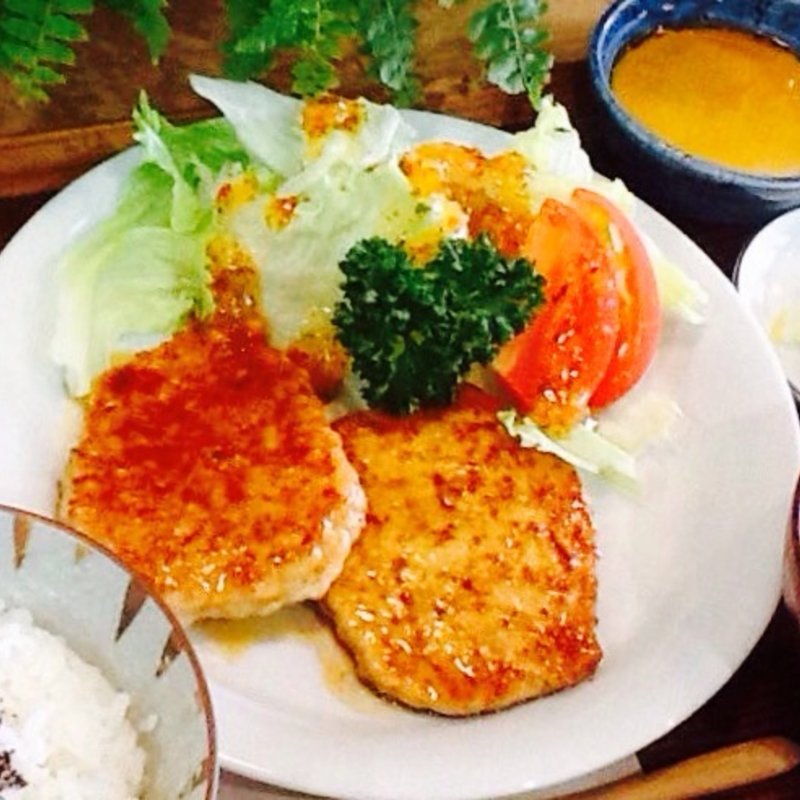 鶏つくねハンバーグランチ(toto kitchen)