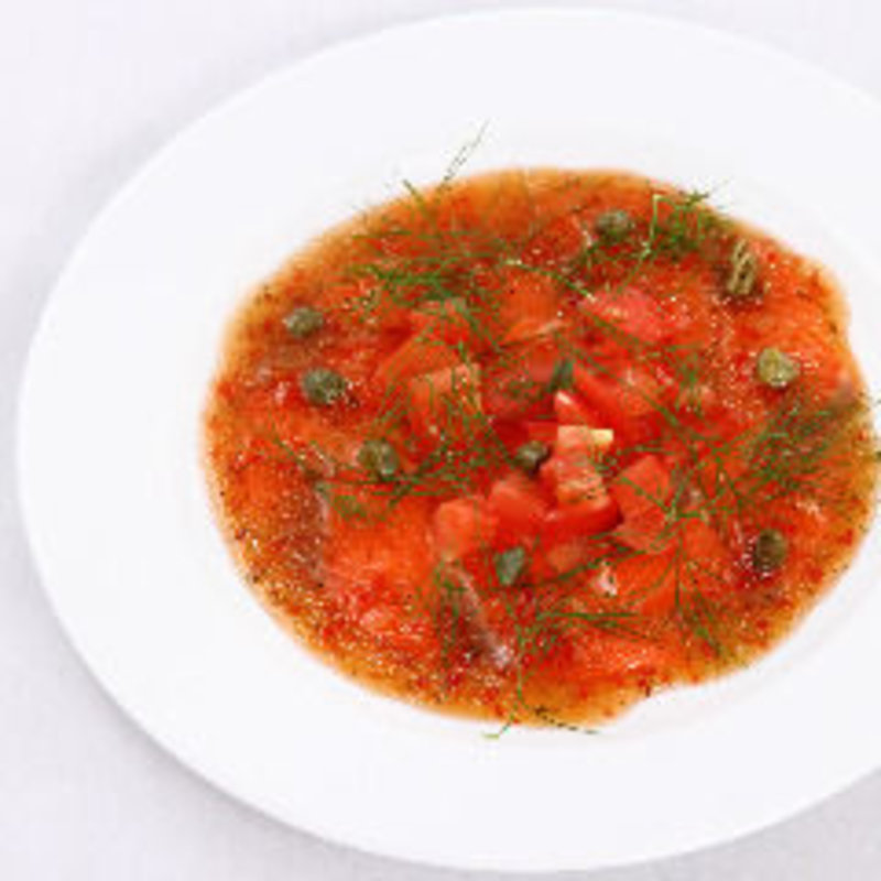 大トロサーモンのカルパッチョ(琥白 （Kohaku）)