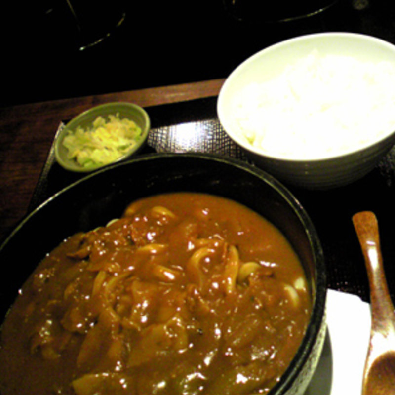 黒ぶたカレーうどん(焼酎天国　黒ぶたや)