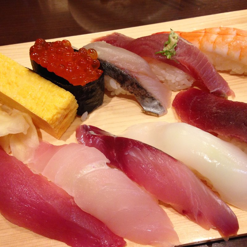 10貫握り(沼津 魚がし鮨 キュービックプラザ新横浜店)