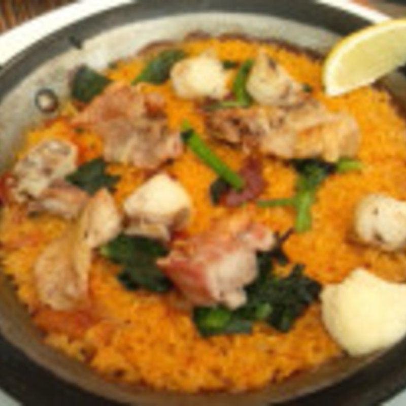 アンコウとチキンのパエリア　（季節のパエリアランチ）(Bar Español LA BODEGA 渋谷店（バル エスパニョール ラ ボデガ）)