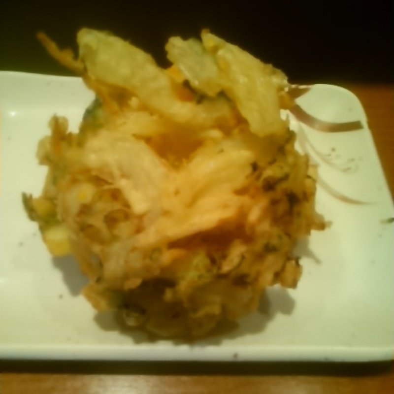 野菜かき揚げ(楽釜製麺所 新宿西口直売店 )