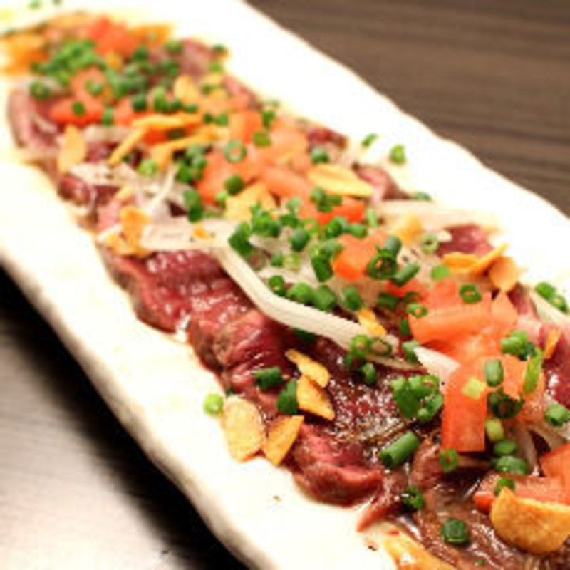 赤身たたき風カルパッチョ(はなれ （【旧店名】ほのか　お忍び個室ダイニング　錦糸町駅前店）)