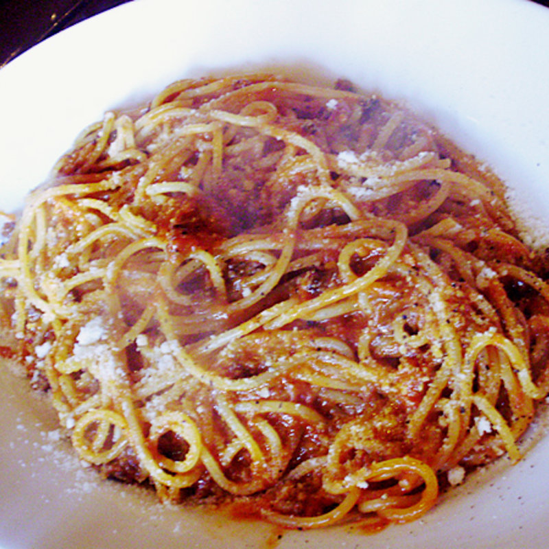 馬のラグーのスパゲティー