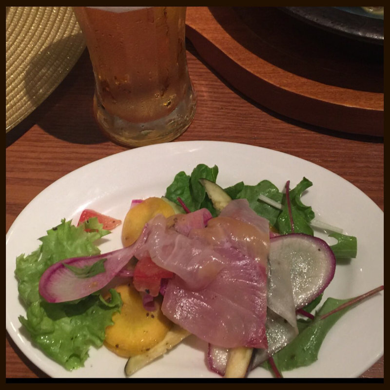 旬の鮮魚のカルパッチョ(貝殻荘 神楽坂本店)