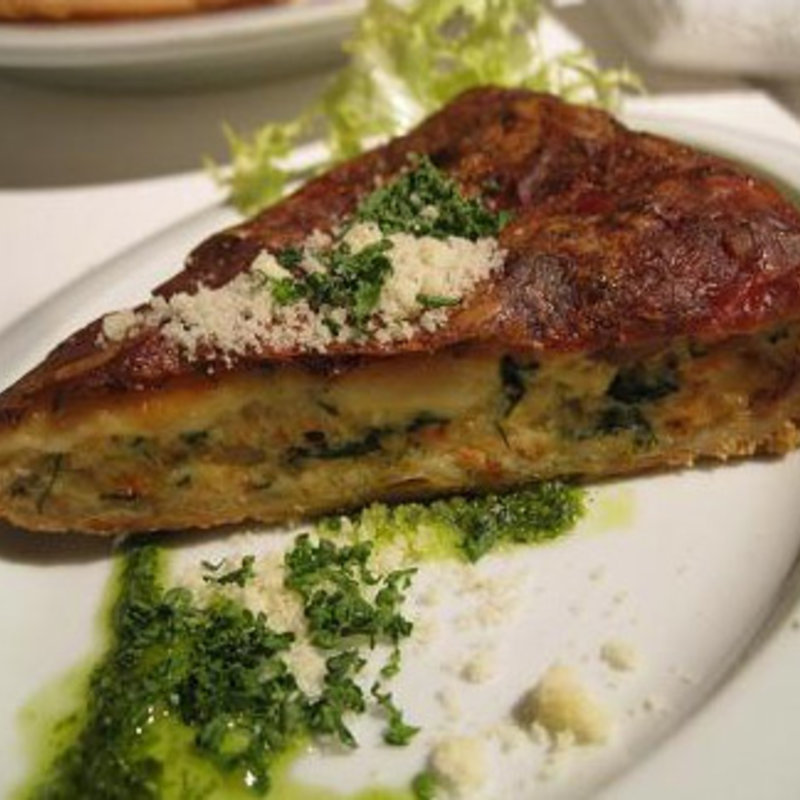 蟹とほうれん草のクリームキッシュ (KUBOTA食堂)