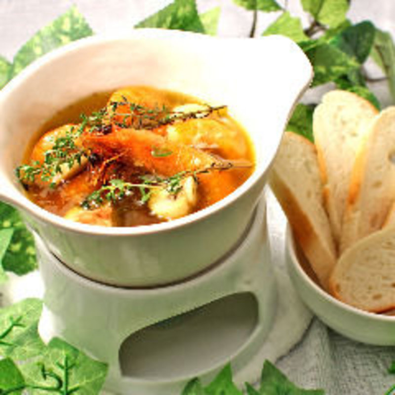 海老とキノコのグツグツ(ベジカルネ錦糸町店 （VegeCarne）)