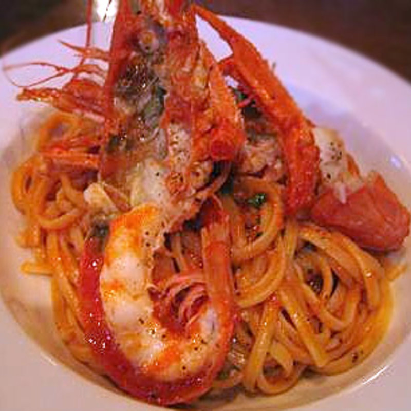 赤座海老の　トマトソース　リングイネ(フォセッタ / Fossetta)