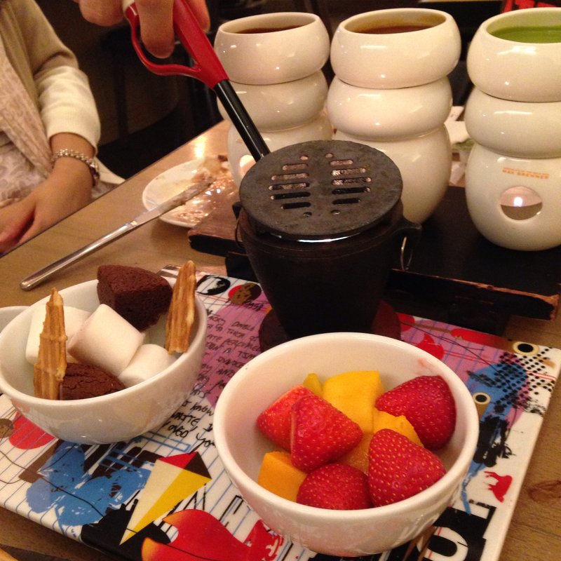 グリーンティーフォンデュ(MAX BRENNER CHOCOLATE BAR表参道ヒルズ)