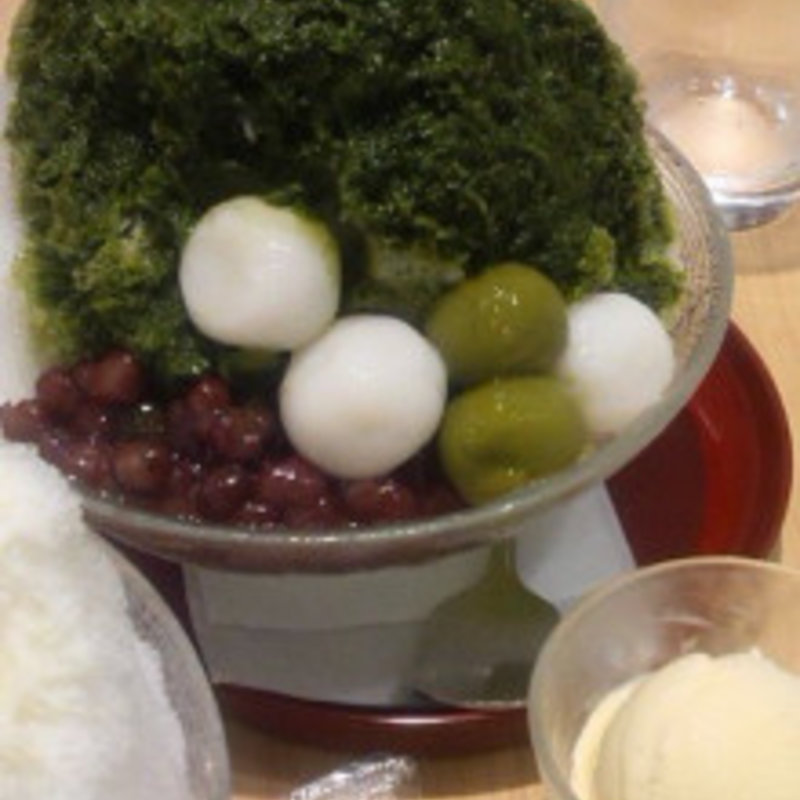 宇治抹茶のかき氷(よーじやカフェ 三条店 )