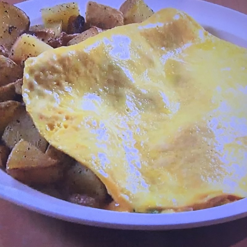 オムレツ　ホウレン草、ベーコンとチーズ(Eggs 'n Things 心斎橋店)