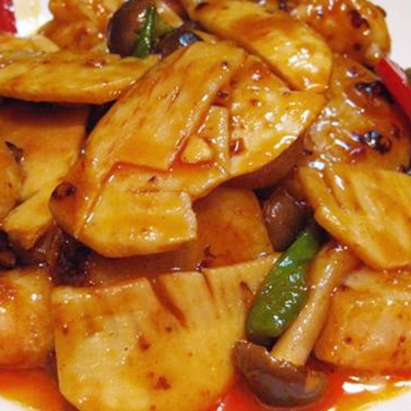 三種海鮮四川黒豆ソース炒め(景徳鎮 本店)