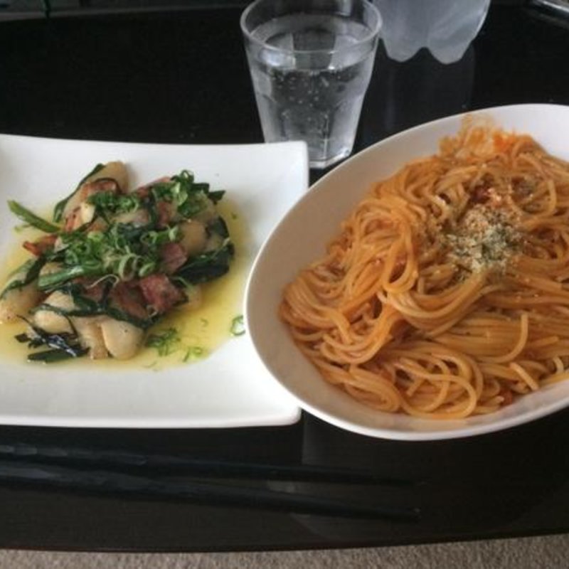 貝柱のバター炒め　パスタセット(ハピネス)