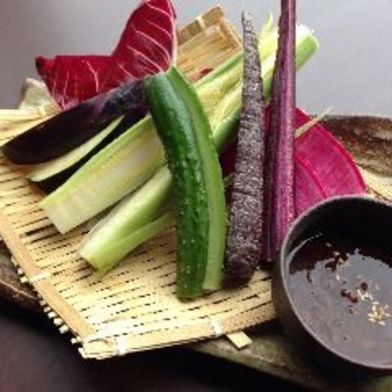 築地仕入れの自家製野菜 肉味噌つき(てんまい )